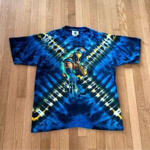 Vintage Wolverine Shirt 1999 All Over Print Large USA Single Stitch Universal